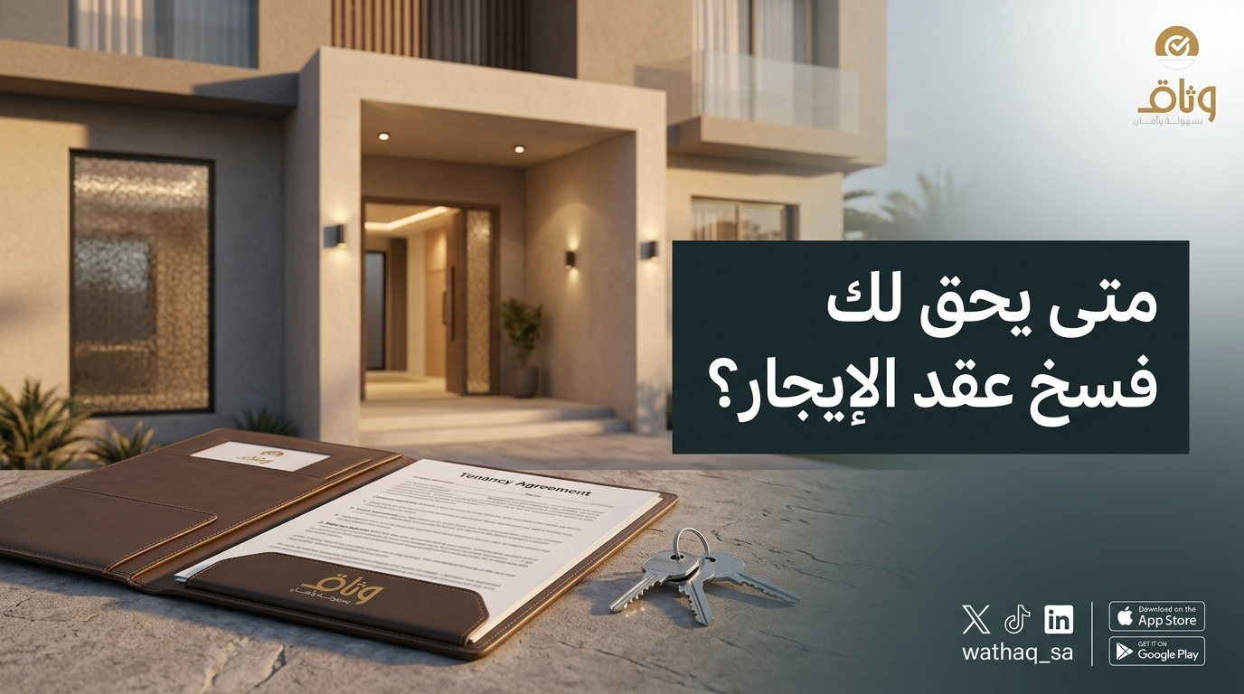 شروط فسخ عقد الإيجار في السعودية: الدليل النظامي والإجرائي عبر منصة إيجار