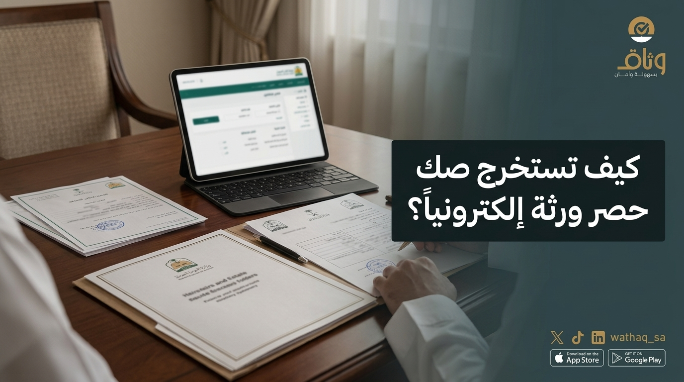 كيفية استخراج صك حصر ورثة إلكترونياً في السعودية (دليل ناجز 2026)