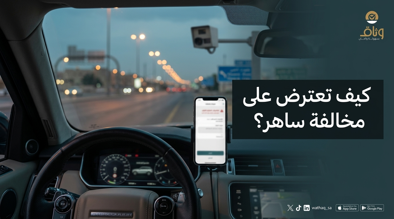خطوات الاعتراض على مخالفة ساهر إلكترونياً عبر أبشر (دليل قانوني سعودي شامل)