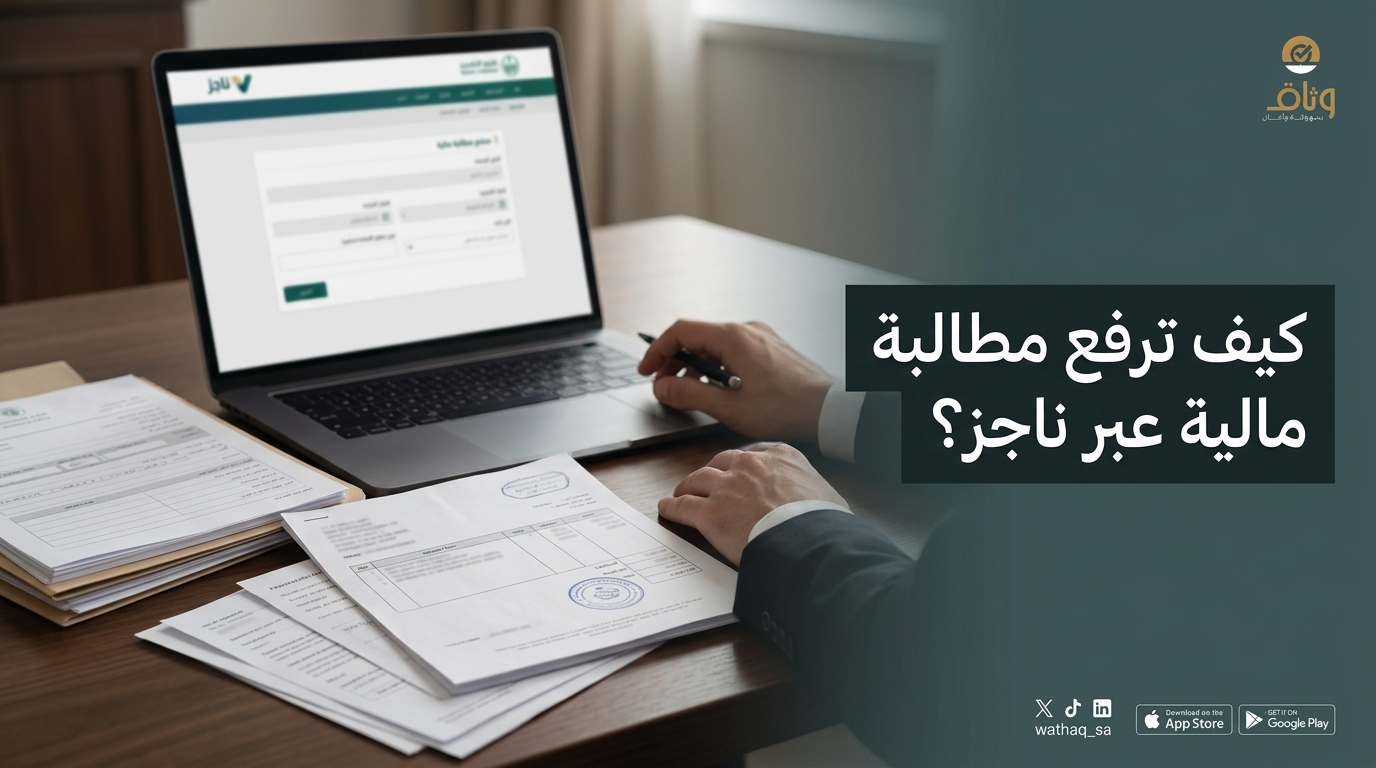كيفية رفع دعوى مطالبة مالية في ناجز (دليل عملي شامل وفق الأنظمة السعودية)