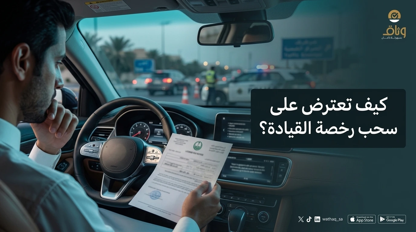 اعتراض على سحب رخصة القيادة بسبب النقاط في النظام السعودي: الإجراءات، المدد، وأقوى الأدلة