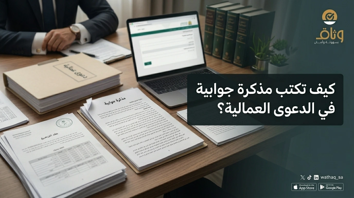 كيف أكتب مذكرة رد جوابية في دعوى عمالية بالرياض؟ دليل عملي وفق الأنظمة السعودية
